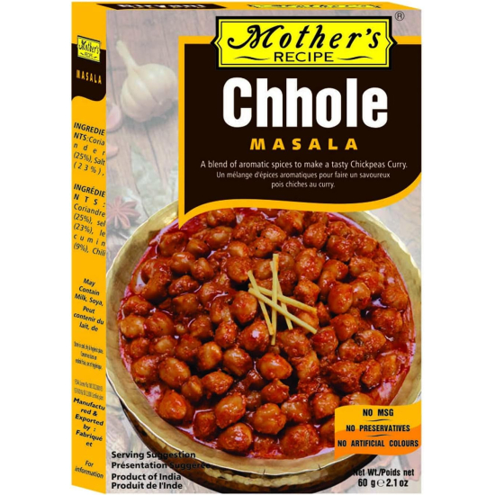 Mothers Recipe Chhole Masala 60g, Pack Of 12