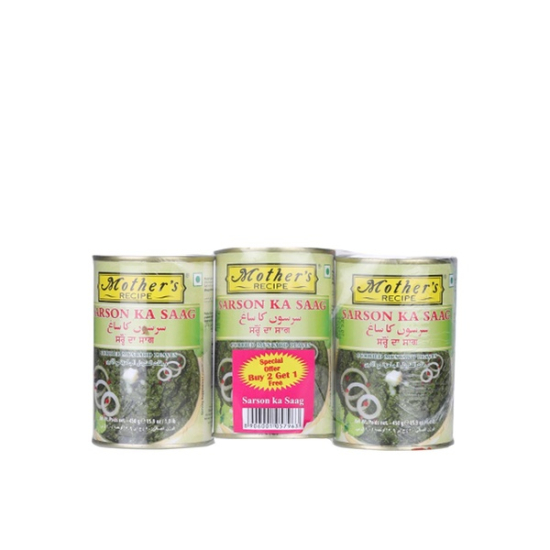 Mothers Recipe Sarson Ka Saag 2+1 450g, Pack Of 4