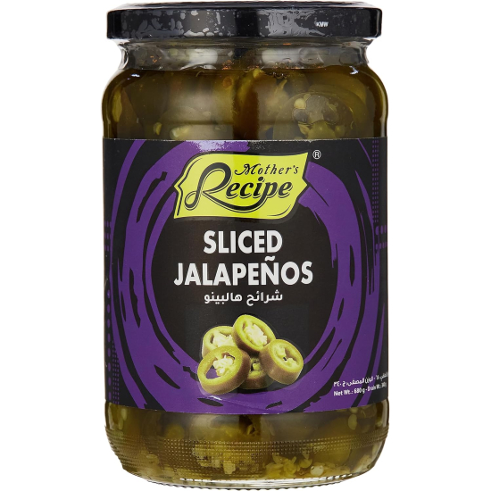 Mothers Recipe Sliced Jalapeno In Vinegar 680g, Pack Of 12