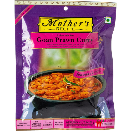 Mothers Recipe Ready To Cook Goan Prawn Curry 80g, Pack Of 12