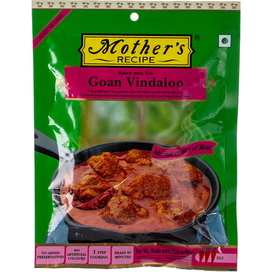 Mothers Recipe Ready To Cook Goan Vindaloo 80g, Pack Of 12