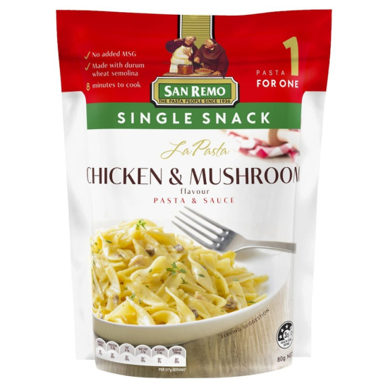 San Remo La Pasta Chicken Mushroom 80g, Pack Of 12