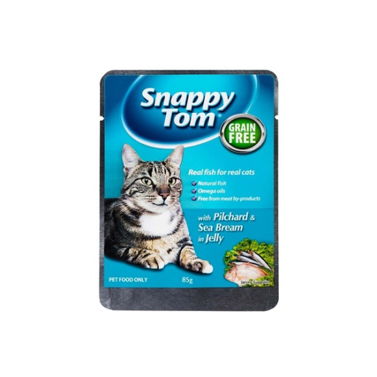 Snappy Tom Pilchard And Sea Bream In Jelly 85g Pack Of 12