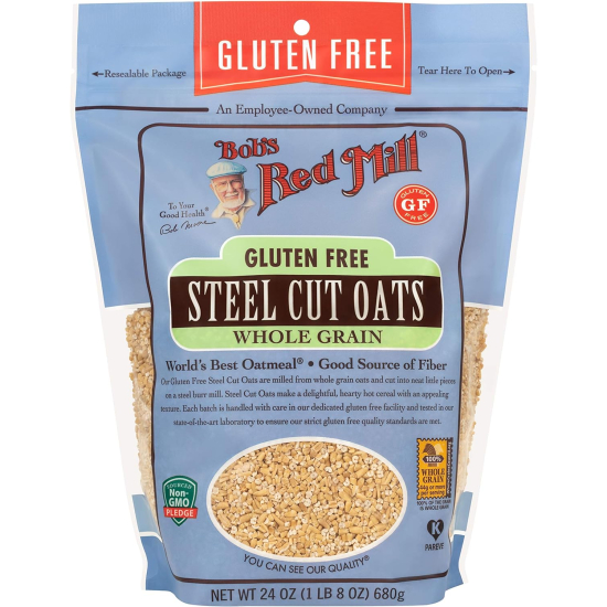 Bob's Red Mill, Steel Cut Oats, Whole Grain, Gluten Free 24 Oz, Pack Of 4