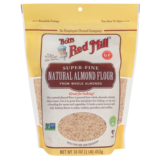 Bob's Red Mill Organic Almond Natural Flour 16 Oz, Pack Of 4