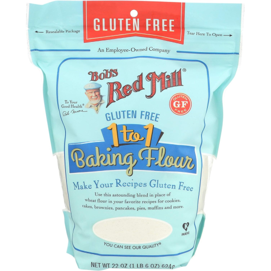 Bob's Red Mill Gluten Free 1 to 1 Baking Flour 22 Oz, Pack Of 4