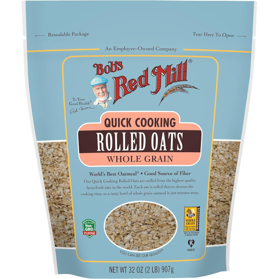 Bob's Red Mill Rolled Quick Oats 32 Oz, Pack Of 4