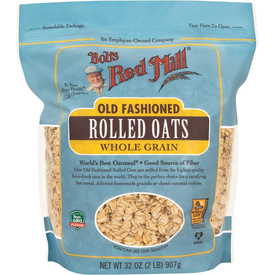  Bob's Red Mill Bobs Red Mill Rolled Regular Oats 32 Oz, Pack Of 4