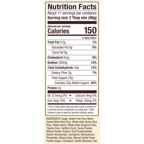 Bob's Red Mill Gluten Free Chocolate Cake Mix 16 Oz, Pack Of 4