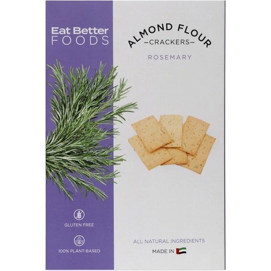 Eat Better Foods Almond Flour Crackers Rosemary 120g, Pack Of 6