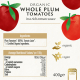 Biona Organic Whole Plum Peeled Tomatoes 400g, Pack Of 12