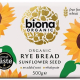 Biona Organic Rye Sunflower Seed Bread 500g, Pack 6