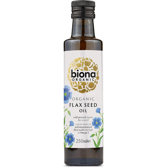 Biona Organic Flax Seed Oil 250 ml, Pack Of 6