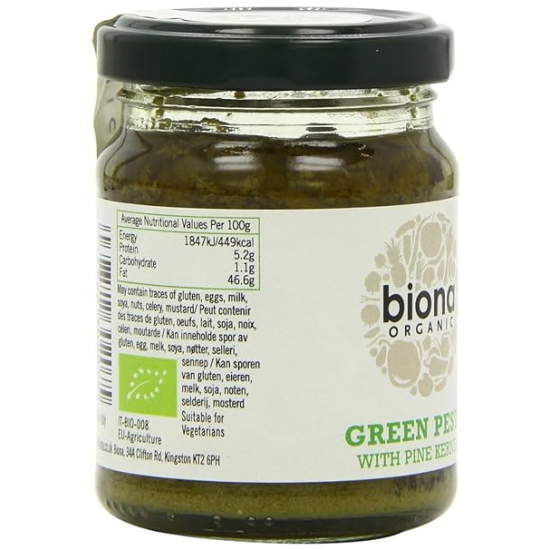 Biona Organic Green Pesto Organic 120g, Pack Of 6