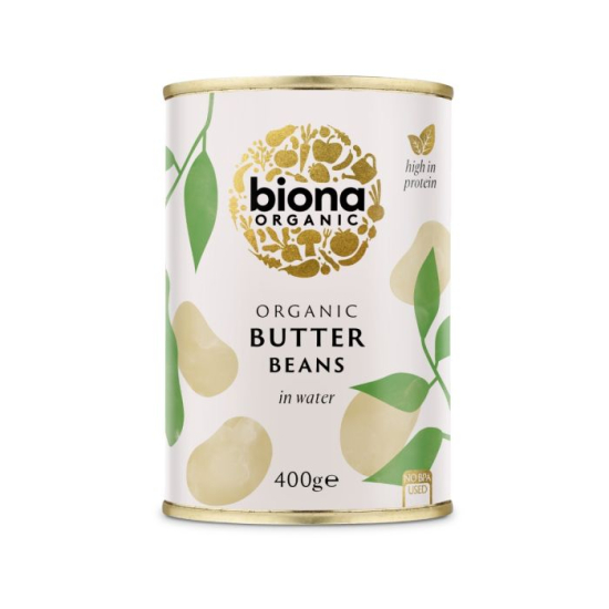 Biona Organic Butter Beans 400g, Pack Of 6