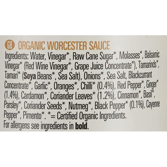 Biona Organic Worcester Sauce 140 ml, Pack Of 6