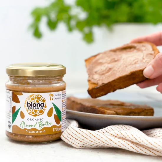 Biona Organic Almond Butter 170g, Pack Of 6