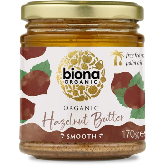 Biona Organic Hazelnut Butter 170g, Pack Of 6