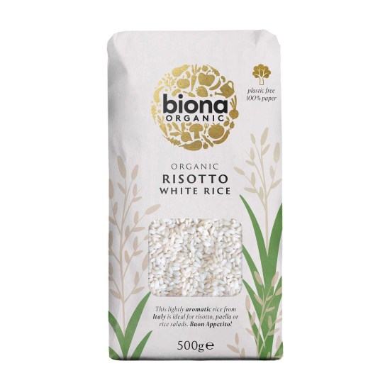 Biona Risotto Rice White 500g, Pack Of 6