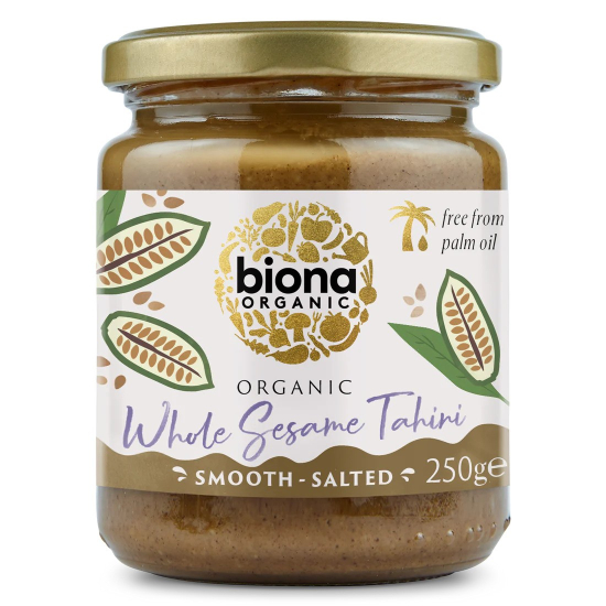 Biona Organic Whole Sesame Tahini Salted 250g, Pack Of 6