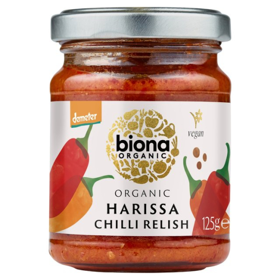 Biona Organic Harissa Chilli Relish 125g, Pack Of 6