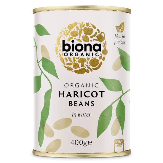 Biona Organic Haricot Beans 400g, Pack Of 6