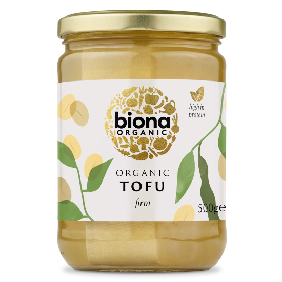 Biona Plain Tofu Organic In Jars 500g, Pack Of 6