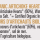 Biona Organic Artichoke Hearts 200g, Pack Of 6