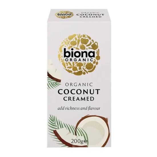 Biona Organic Coconut Cream 200g, Pack Of 12