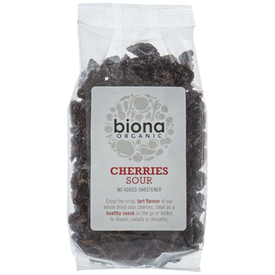 Biona Dried Sour Cherries 100g, Pack Of 6