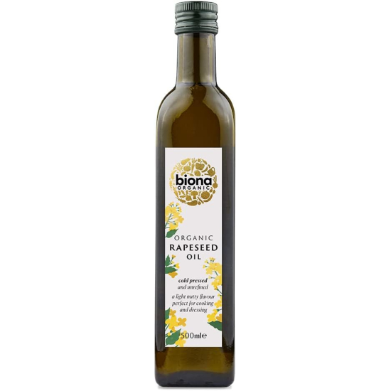 Biona Rape Seed Oil Organic 500 ml, Pack Of 6