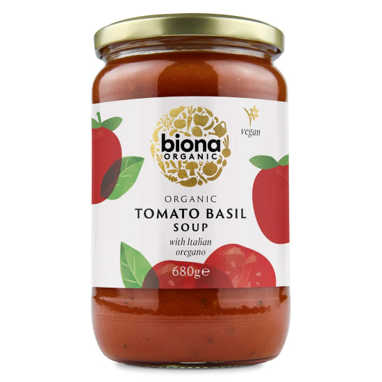 Biona Organic Tomato Basil Soup 680g, Pack Of 6