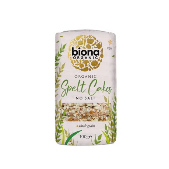 Biona Organic Spelt Cakes No Salt 100g, Pack Of 12