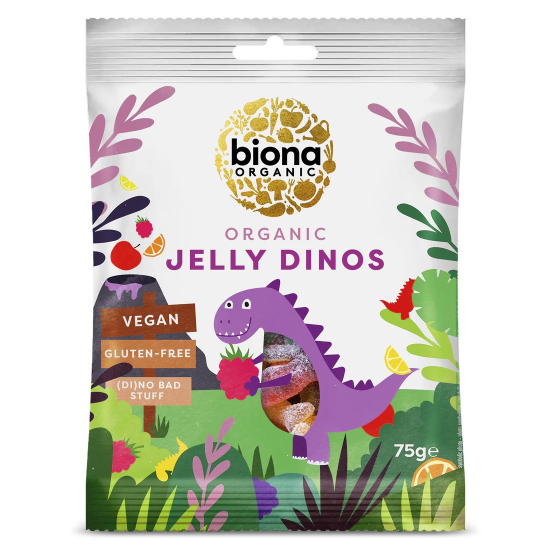 Biona Organic Jelly Dinos 75g, Pack Of 6