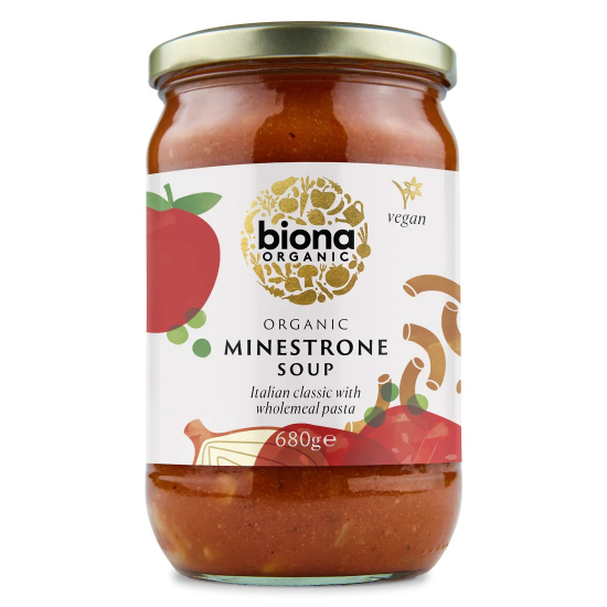 Biona Organic Minestrone Soup 680g, Pack Of 6