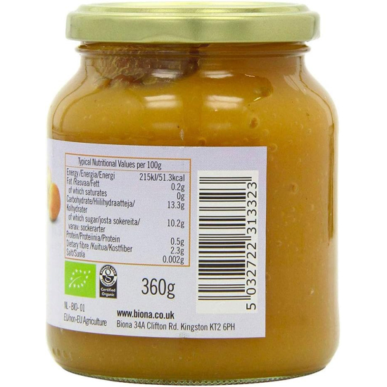 Organic Apple Apricot Puree No Added Sugar 360g, Pack Of 6