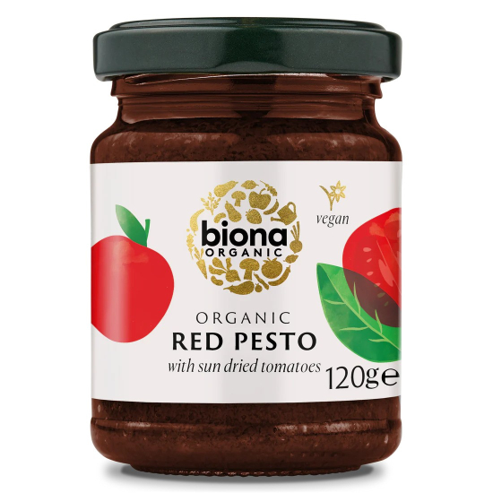 Biona Organic Red Pesto 120g, Pack Of 6