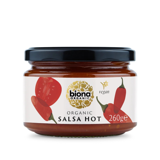 Biona Organic Salsa Hot 260g, Pack Of 6