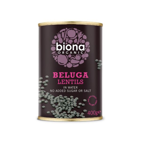 Biona Organic Beluga Lentils 400g, Pack Of 6