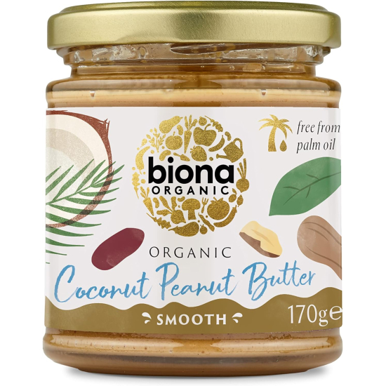 Biona Coconut Peanut Butter Organic 170g, Pack Of 6