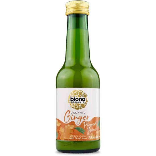 Biona Organic Ginger Juice 200 ml, Pack Of 6