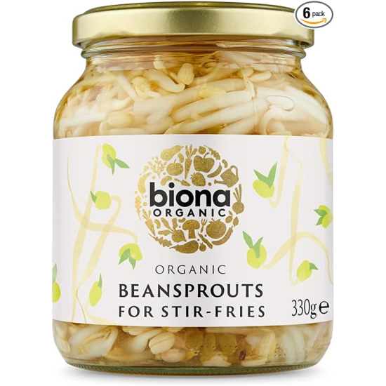 Biona Organic Bean Sprouts 330g, Pack Of 6