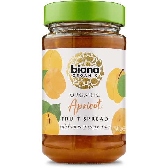 Biona Organic Apricot Fruit Spread 250g, Pack Of 6