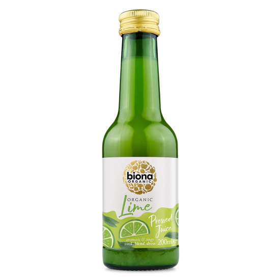 Biona Organic Lime Juice 200 ml, Pack Of 6