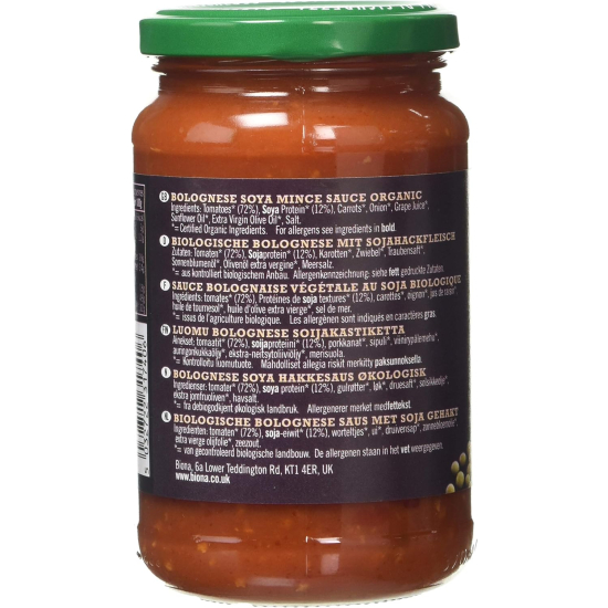 Biona Organic Soya Bolognese Pasta Sauce 340g, Pack Of 6