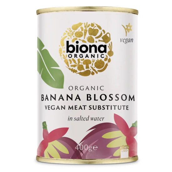 Biona Organic Banana Blossom In Salted Water 400g, Pack Of 6