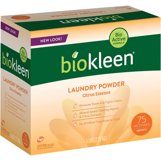 Biokleen Citrus Laundry Powder 5lbs, Pack Of 6