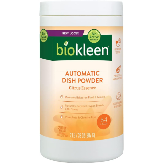 Biokleen Citrus Automatic Dish Soap Powder 2lb, Pack Of 6