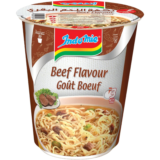 Indomie Instant Noodles, Halal Certified, Beef Flavour 60g