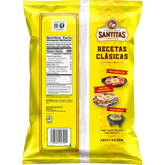 Santitas Yellow Corn Tortilla Chips 10 Oz (283.5g)